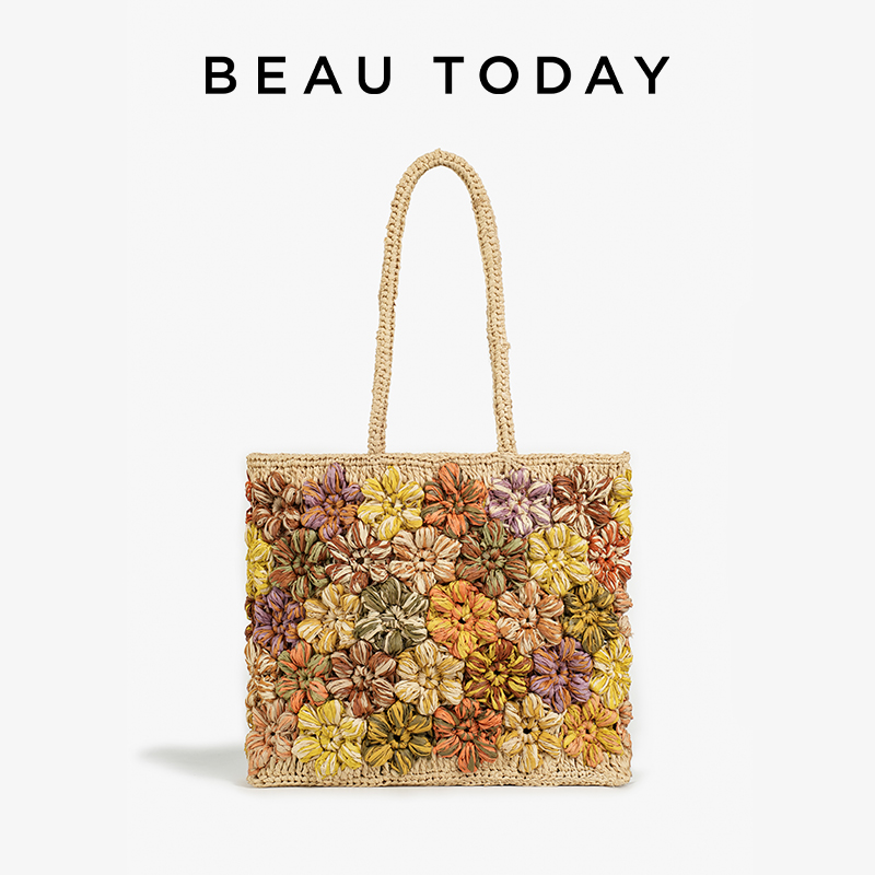 Women'S Raffia Bags - BEAUTODAY Bolsos de mano para mujer,