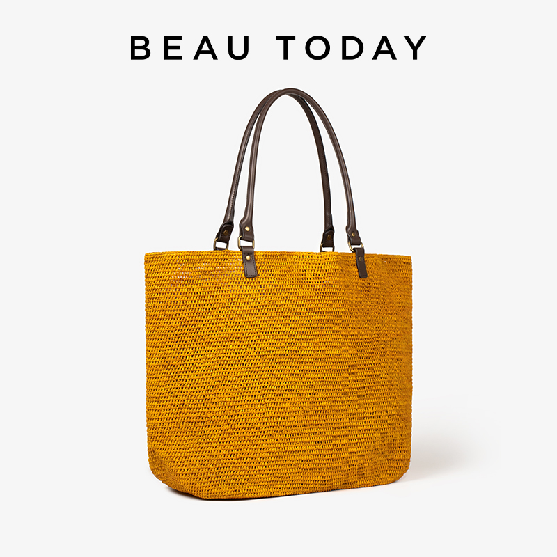 Women'S Raffia Bags - BEAUTODAY Bolso informal para mujer, de