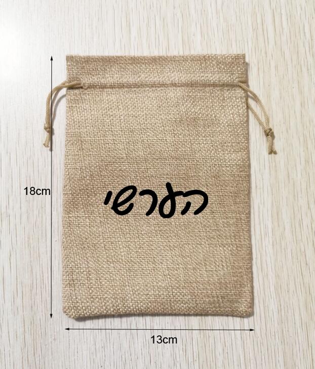 Women Bags Logo - 100 Uds. Bolsas de lino con