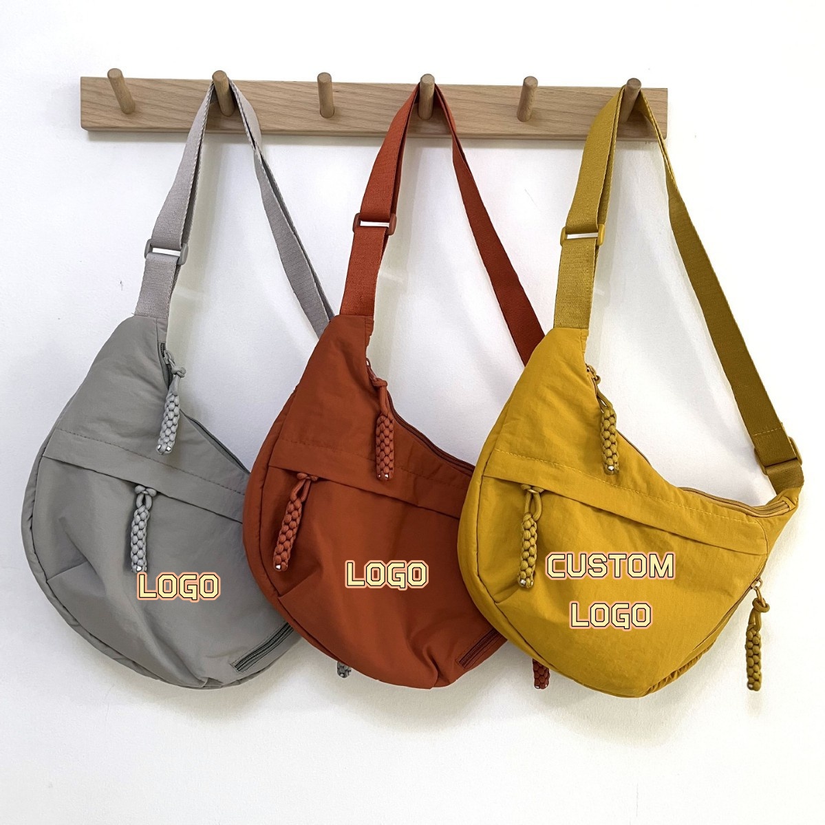 Women Bags Logo - Bolso Bandolera de Nailon con Logotipo