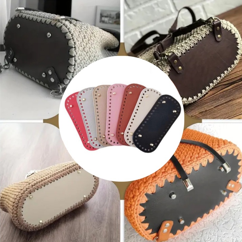 Crochet Market Bag - Fondo largo de 21,5x10cm para bolso