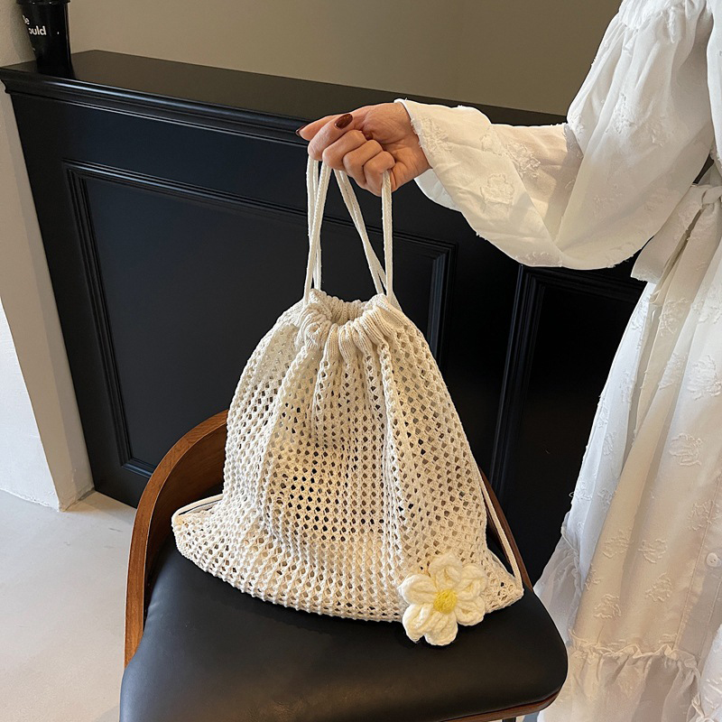 Crochet Market Bag - Bolso de hombro tejido de Color