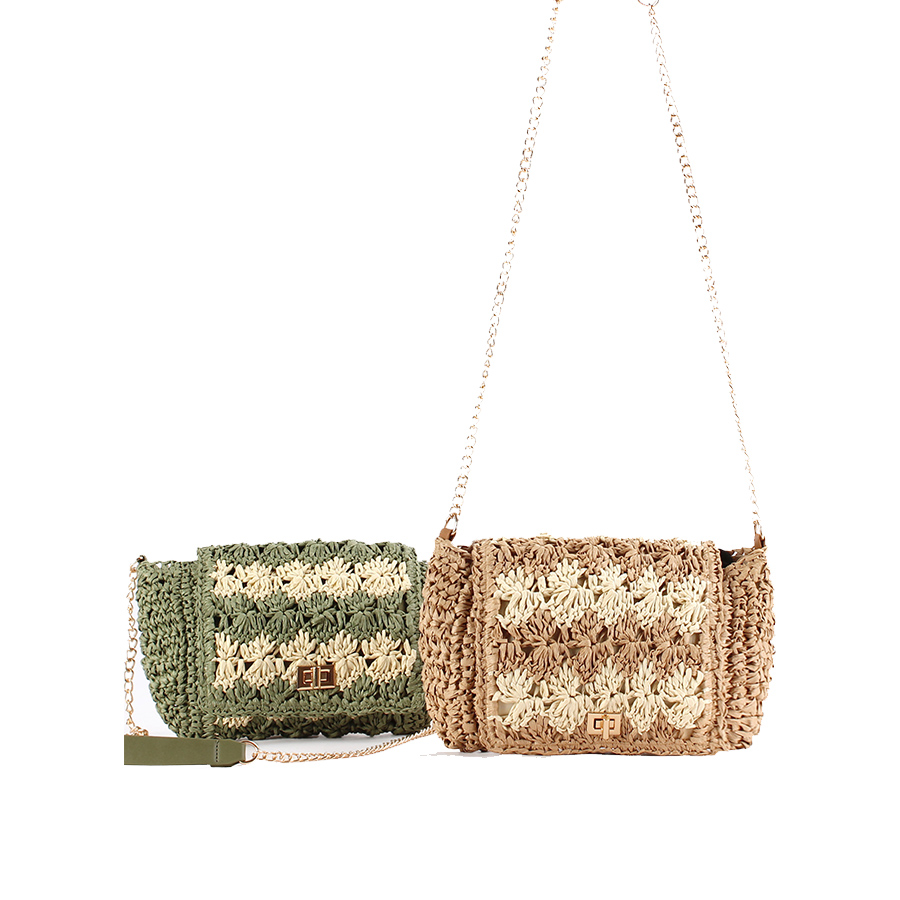 Women'S Raffia Bags - Bolsos cruzados de paja para mujer,