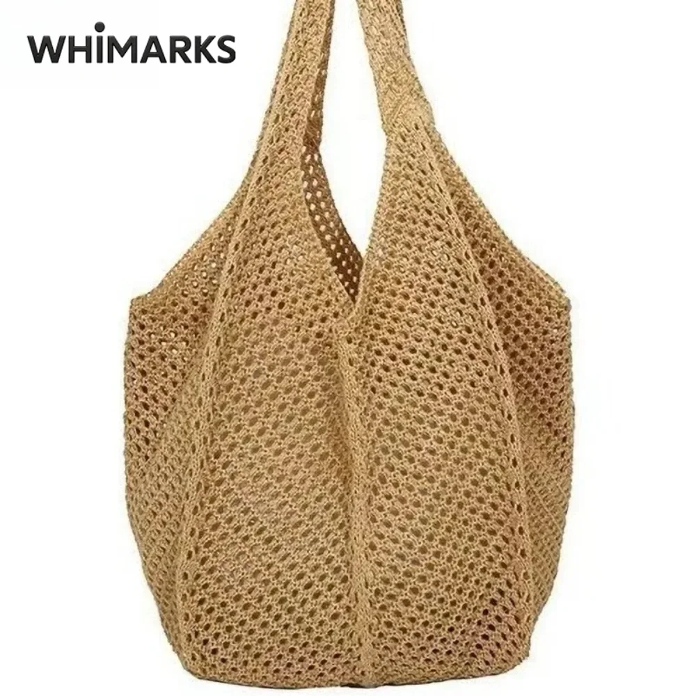 Crochet Market Bag - Bolso de Hombro Tejido para Mujer