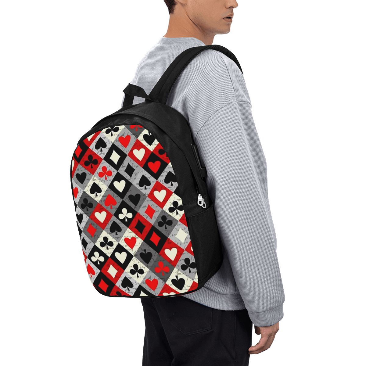 Women Bags For Women - Mochila con estampado de cartas de