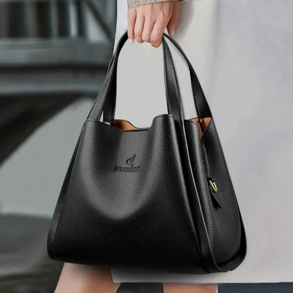 Women Bags High End Brands - Bolso Tote de Cuero Suave de