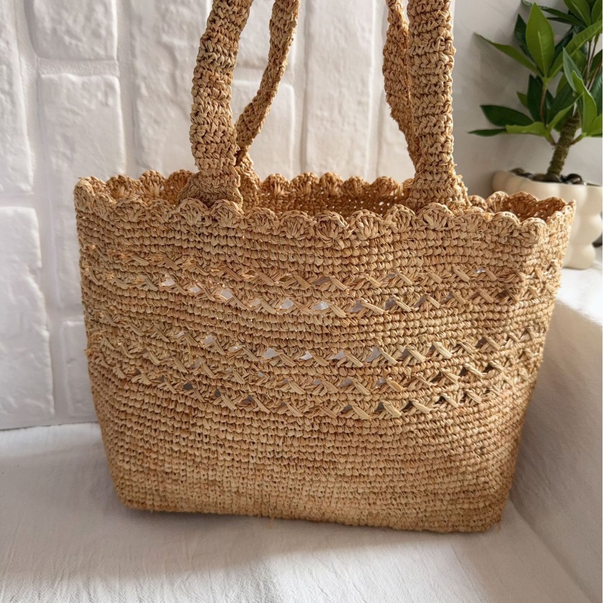 Women'S Raffia Bags - Bolso de Rafia de Verano, Bolso