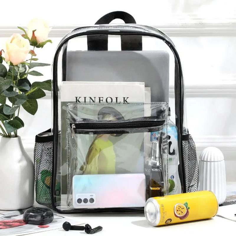 Women Bags Medium Size - Mochila Deportiva de PVC Transparente para