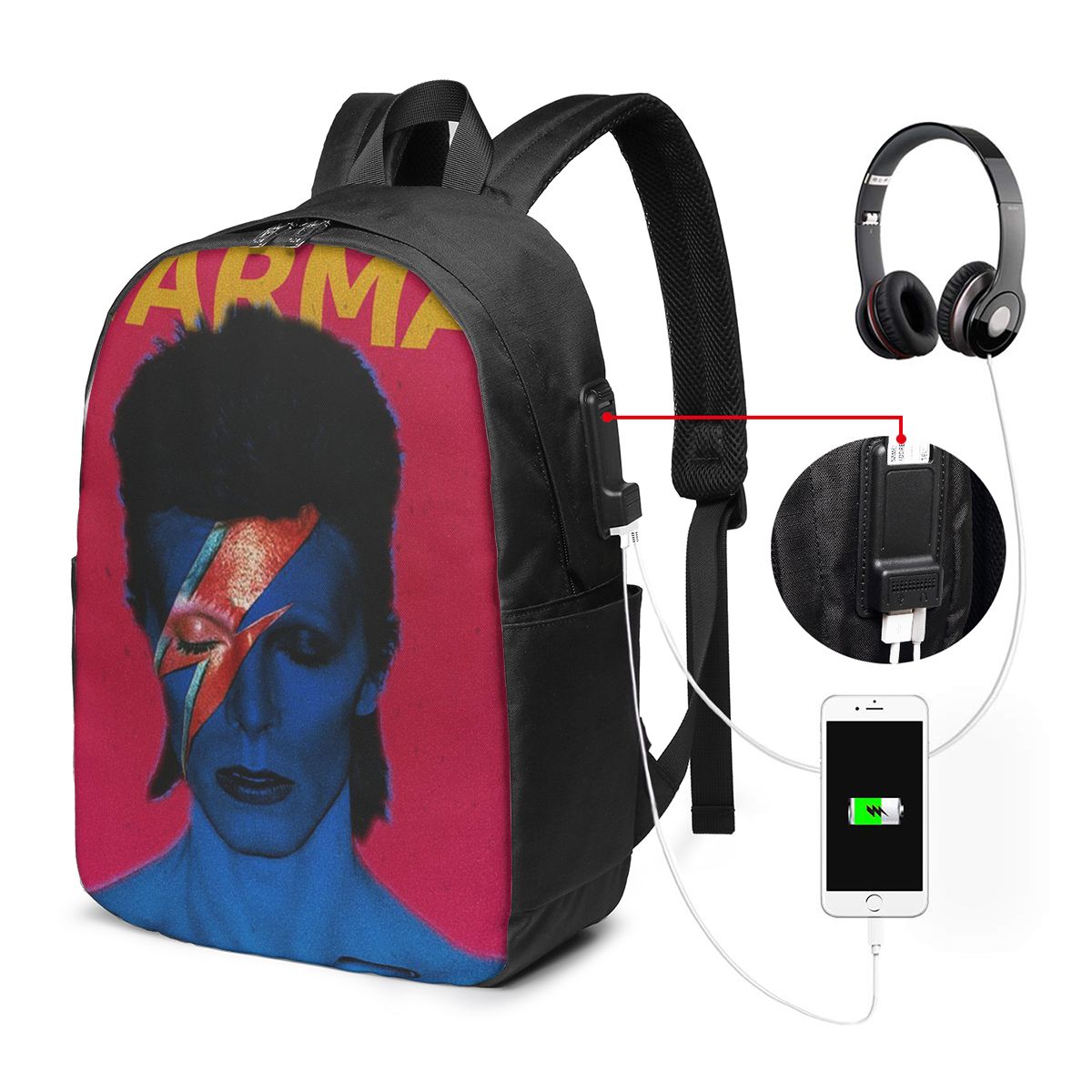 Women Bags For Women - Mochila Davids Bowied, bolsa de viaje