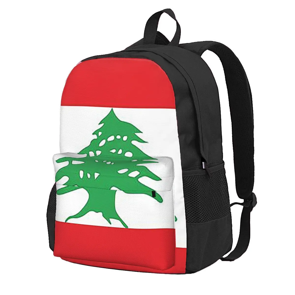 Women Bags Lebanon - Mochila escolar con bandera del Líbano