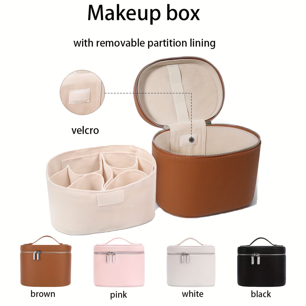 Women Bags Medium Size - Bolsa de maquillaje de cuero PU