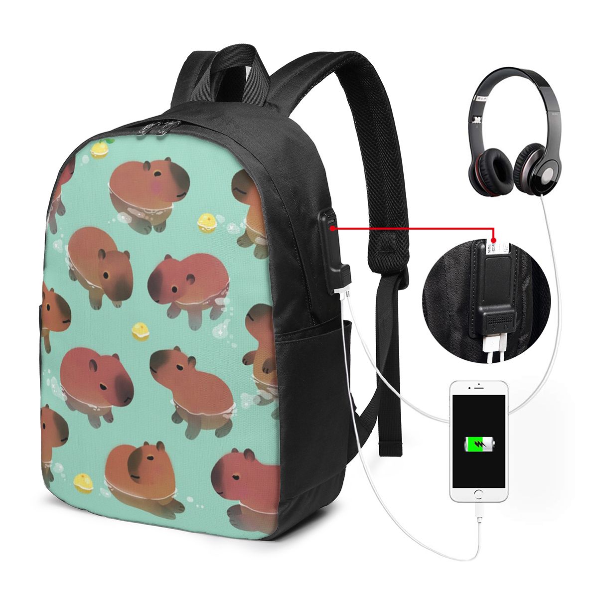 Mochila con estampado de anima - Women Bags For Women reseña y precio