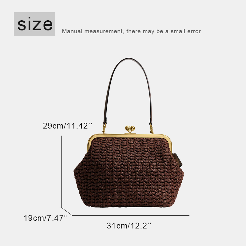 Bolso de hombro de rafia tejid - Women'S Raffia Bags reseña y precio