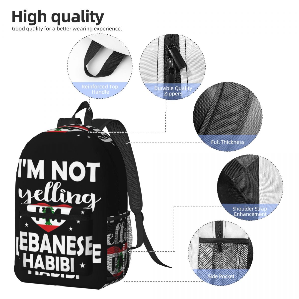 Bandera de Líbano, mochila de  - Women Bags Lebanon reseña y precio