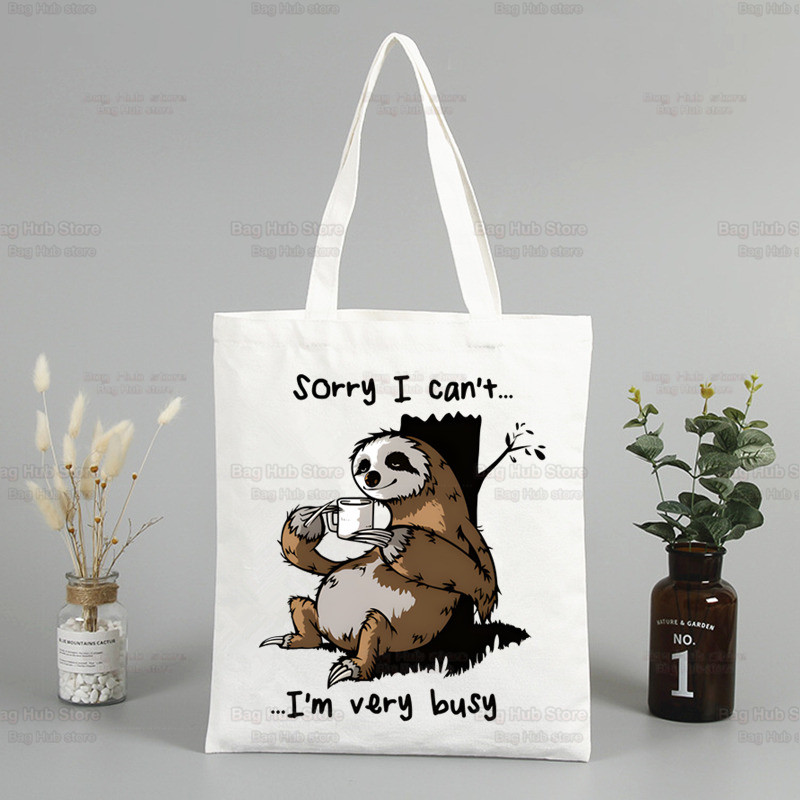 Bolso de lona Kawaii Sloth Sor - Women'S Bags Very reseña y precio