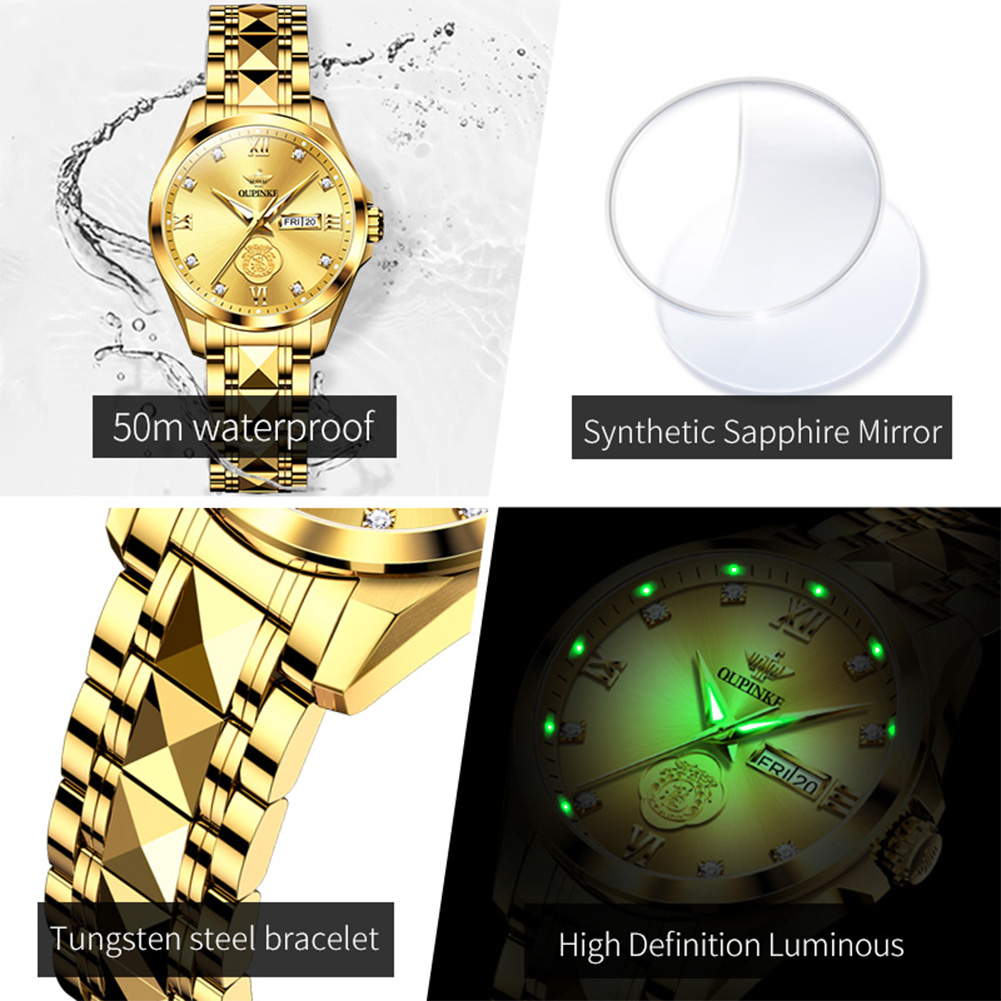 OUPINKE 3305 reloj de oro genu - Women Bags Ru reseña y precio