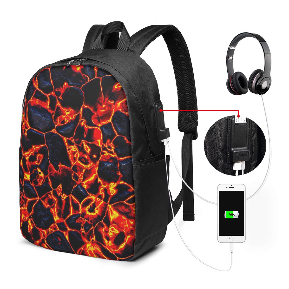 Mochila Magma Volcano Lava Fir - Women Bags For Women reseña y precio