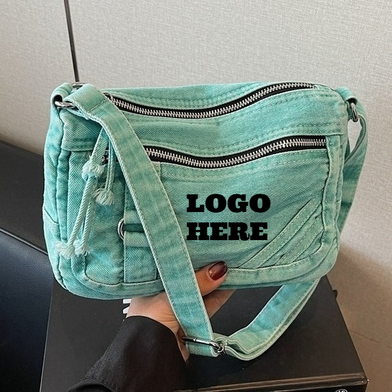 Bolsos de Hombro de Mezclilla  - Women Bags Logo reseña y precio