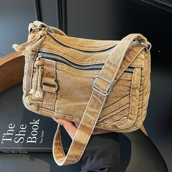 Bolsos de Hombro de Mezclilla  - Women Bags Logo reseña y precio
