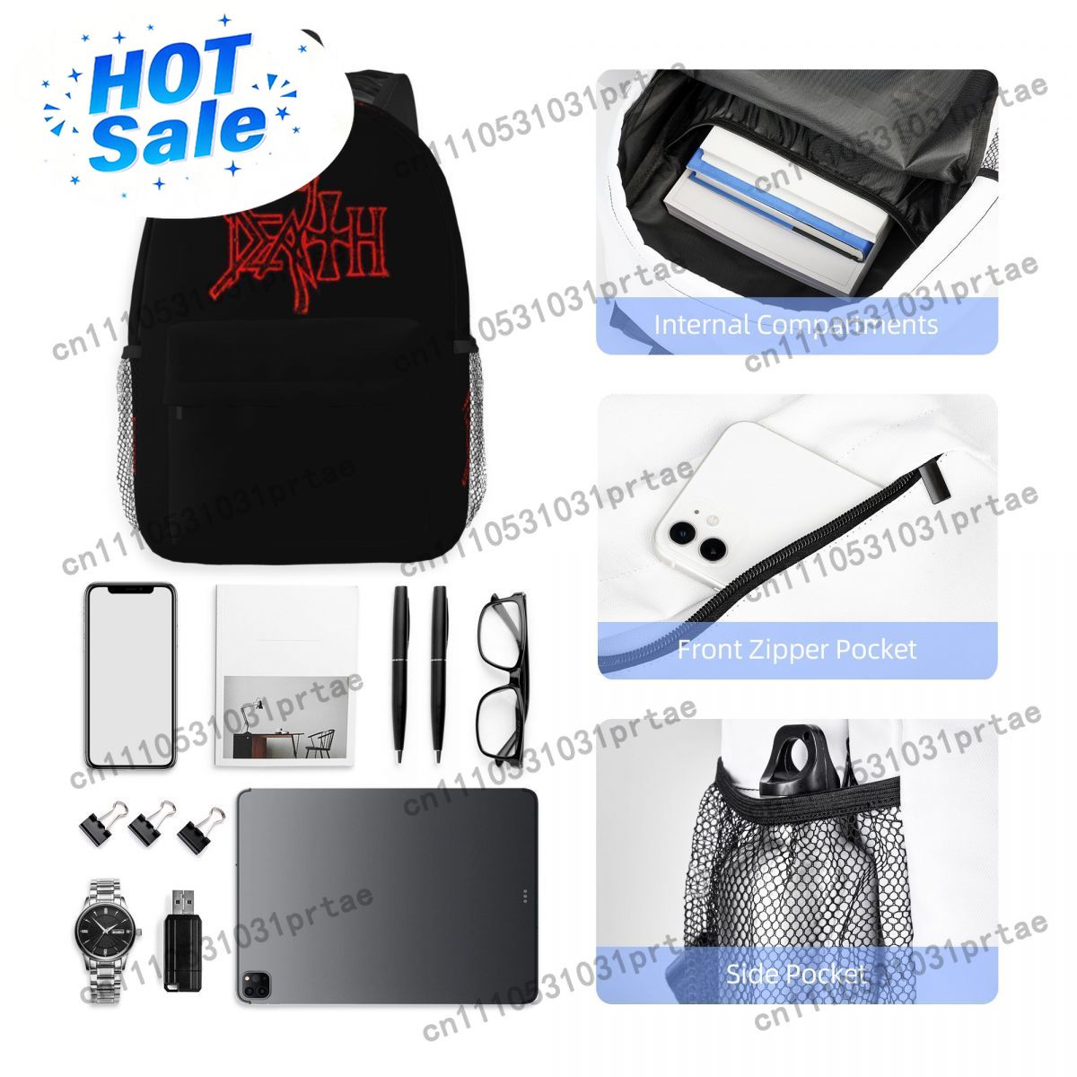 Mochila con logotipo de Death  - Women Bags Logo reseña y precio