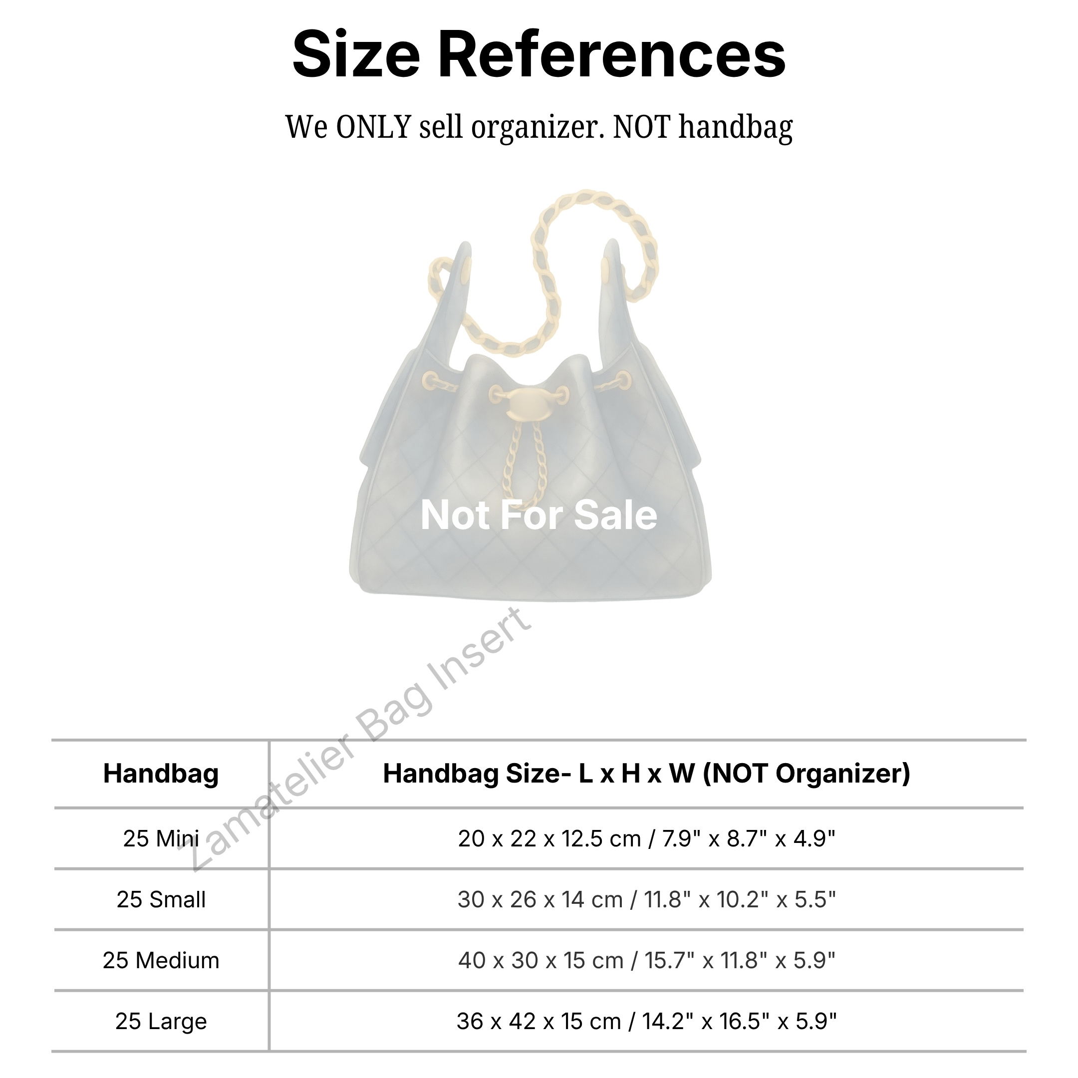 Organizador de Bolsos Personal - Women Bags For Women reseña y precio