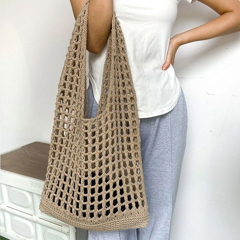 Bolsos de ganchillo de moda pa - Crochet Market Bag reseña y precio