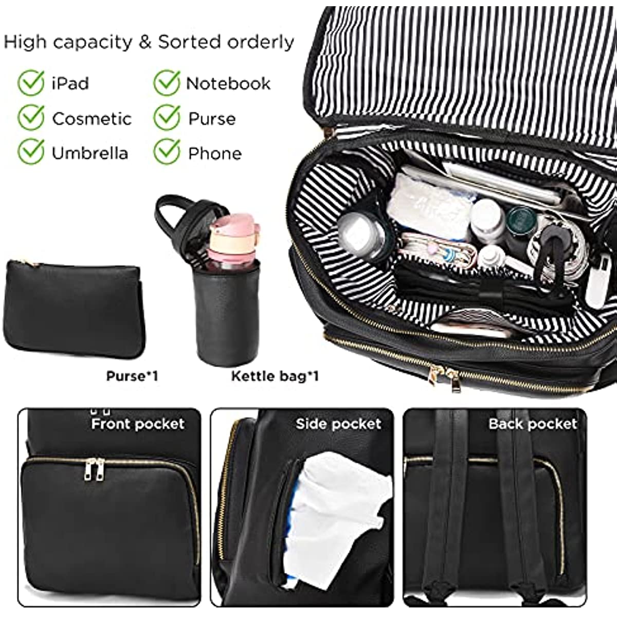 Bolsa de pañales Mochila Mochi - Women Bags Medium Size reseña y precio