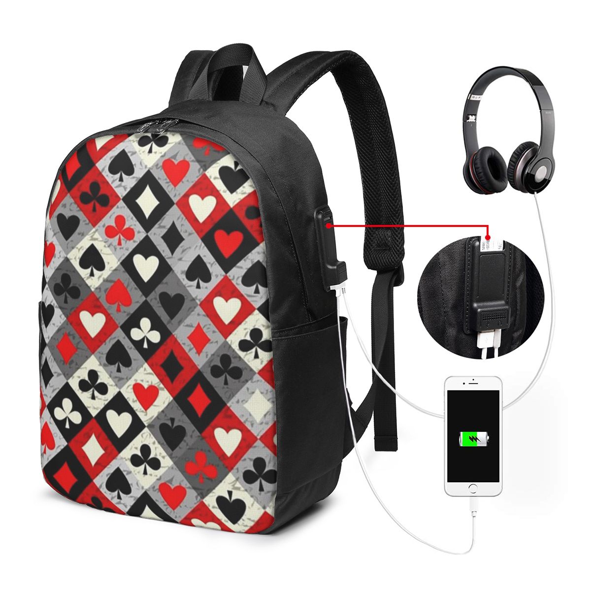 Mochila con estampado de carta - Women Bags For Women reseña y precio
