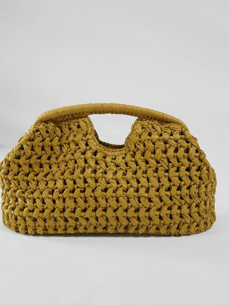 Bolso elegante tejido con cade - Women'S Raffia Bags reseña y precio