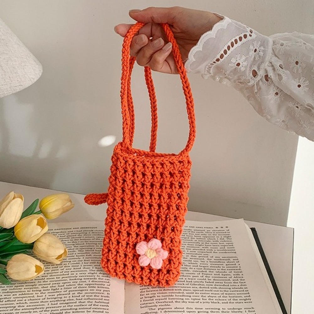 Bolso cruzado tejido de flores - Crochet Market Bag reseña y precio