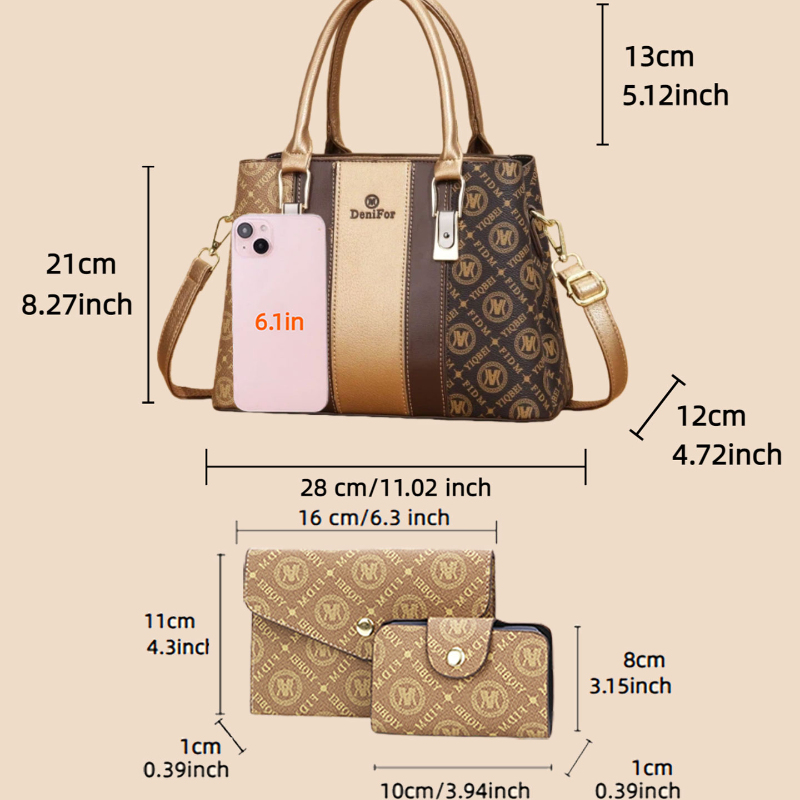 Conjunto de 3 piezas de bolsos - Women Bags Designer reseña y precio