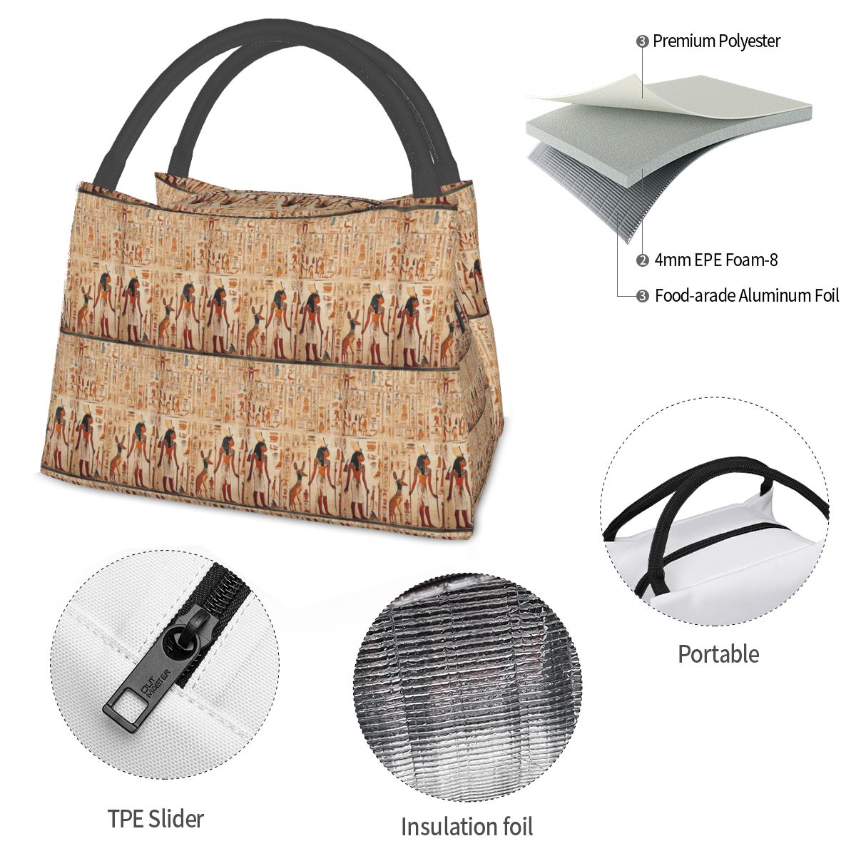 Bolsa de almuerzo con aislamie - Women Bags In Egypt reseña y precio