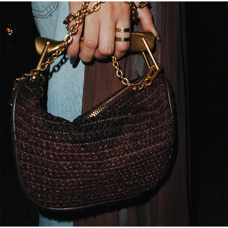 Bolso tejido a mano de marca c - Women Bags High End Brands reseña y precio