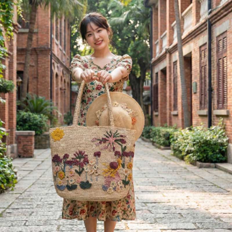 Nuevo Bolso de Rafia Hecho a M - Women'S Raffia Bags reseña y precio