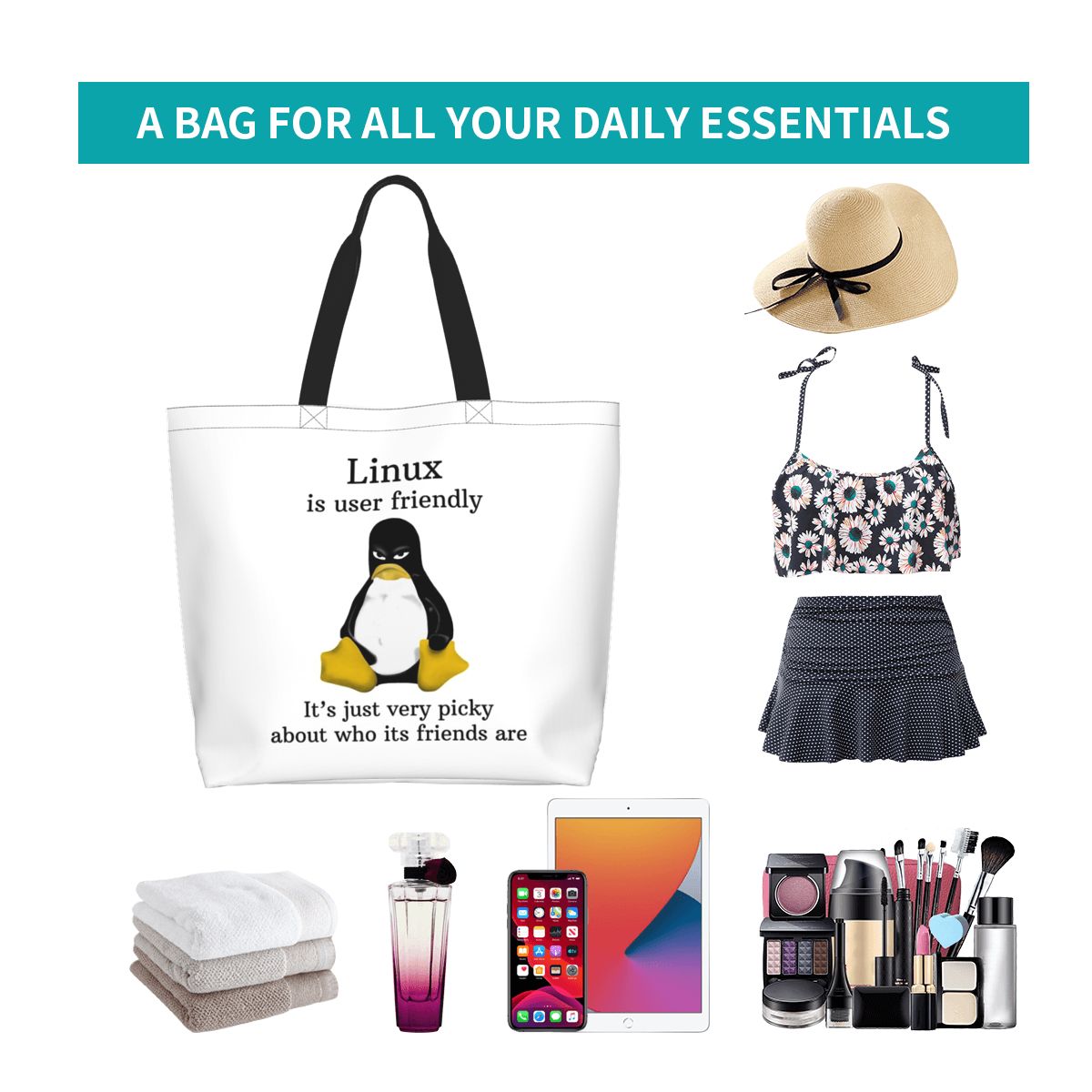 Bolso de compras de lona con d - Women'S Bags Very reseña y precio