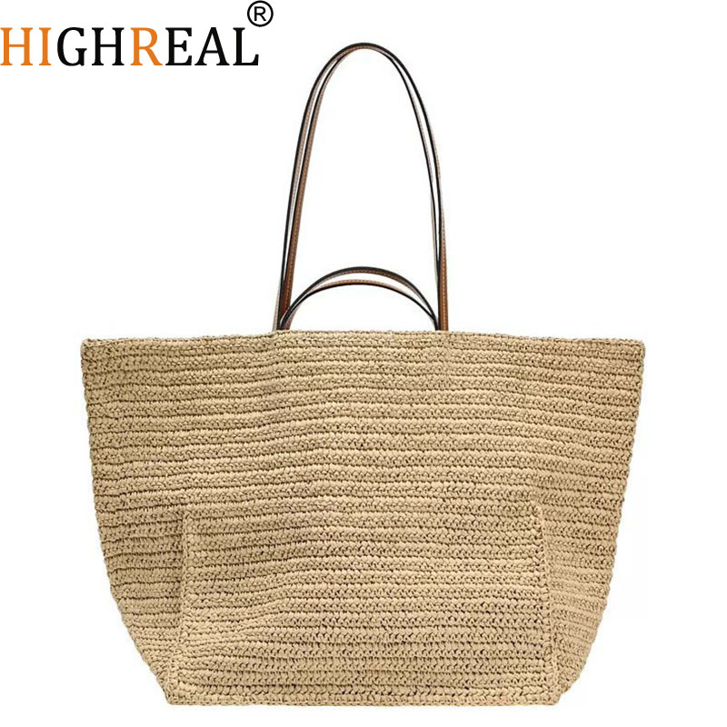 Bolso de hombro bohemio de paj - Crochet Market Bag reseña y precio