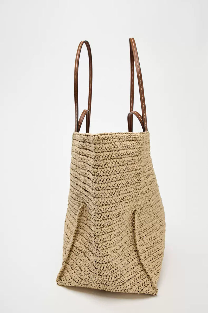 Bolso de hombro bohemio de paj - Crochet Market Bag reseña y precio