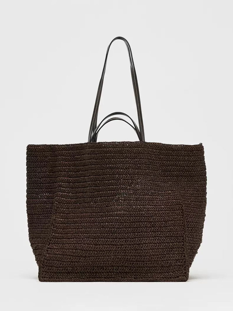 Bolso de hombro bohemio de paj - Crochet Market Bag reseña y precio