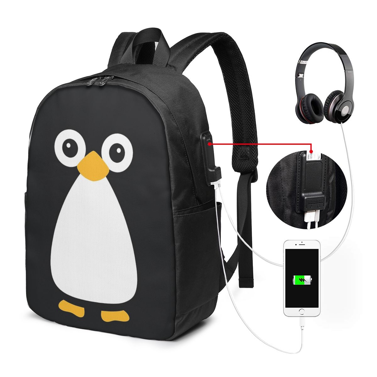 Mochila con diseño de pingüino - Women Bags For Women reseña y precio
